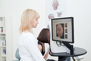 Диагностика кожи лица на аппарате VISIA